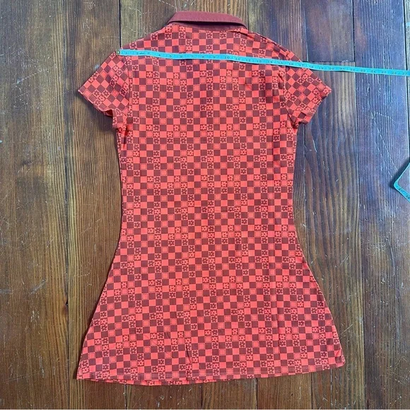 Urban Outfitters Red Polo Collar Sheath Mini Dress - Picture 6 of 6